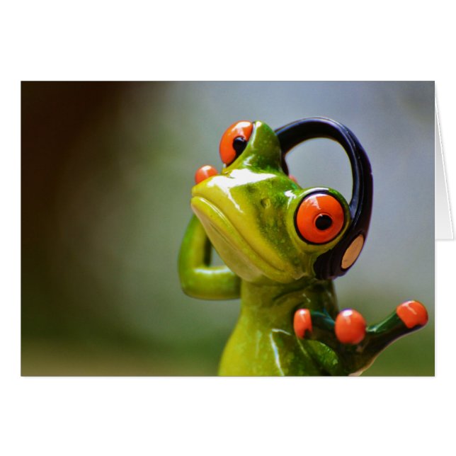 Mr. Frog with Headphones (Vorderseite (Horizontal))