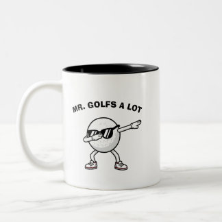 MR. GOLFS A LOT,Funny Golf Zweifarbige Tasse