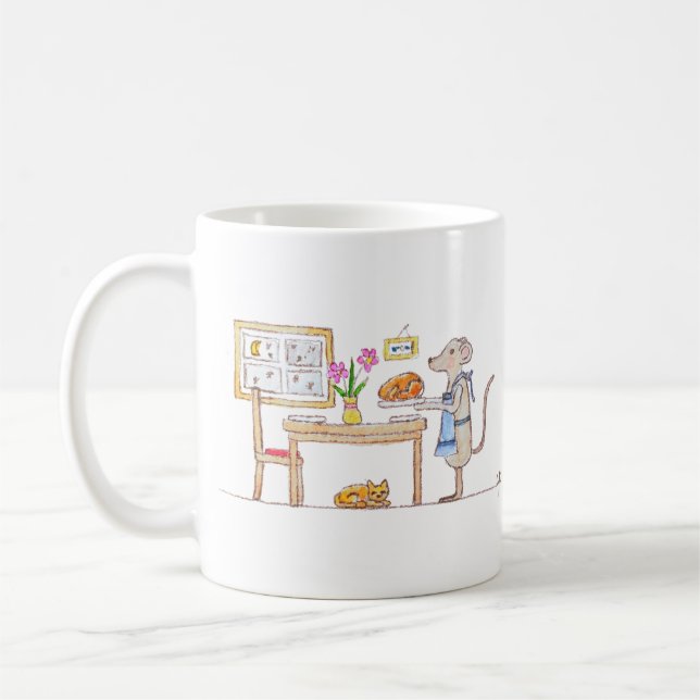 Mr Hiddle Cooks Turkey Season Greetings Card Kaffeetasse (Links)