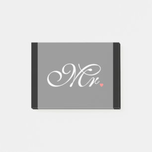 Mr. Husband Groom Seine neuen Wünsche Post-it Klebezettel
