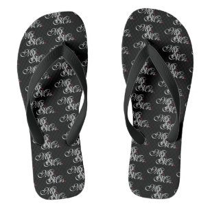 Mr. Husband und Mrs. Husband Ehefrau Seine neuen W Flip Flops