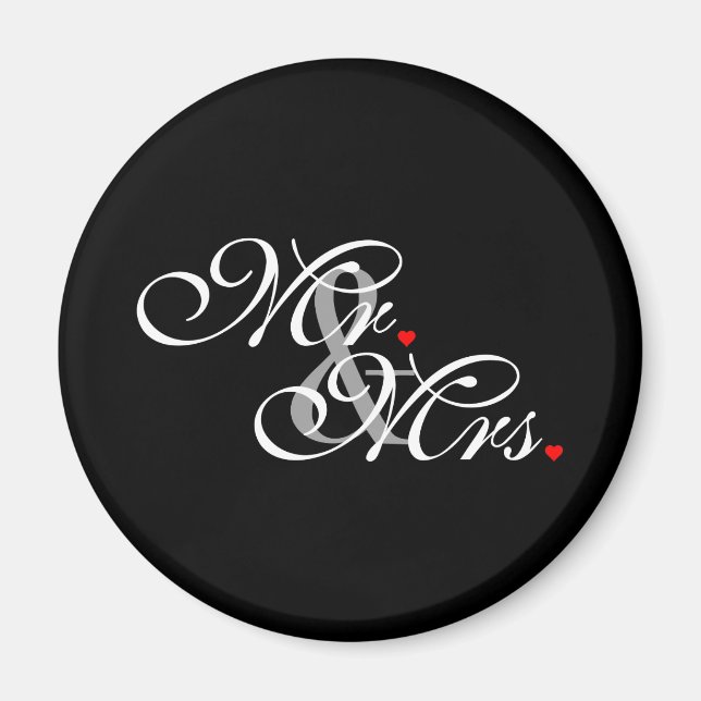 Mr. Husband und Mrs. Husband Ehefrau Seine neuen W Magnet (Vorne)
