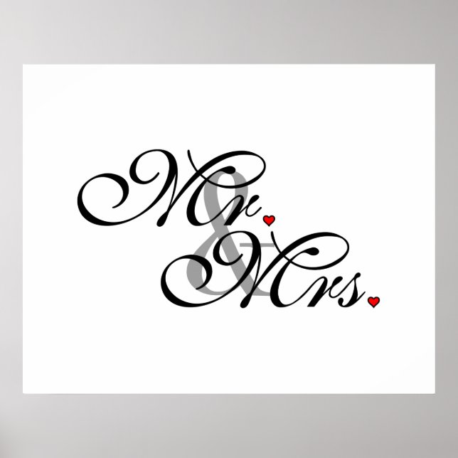 Mr. Husband und Mrs. Husband Ehefrau Seine neuen W Poster (Vorne)