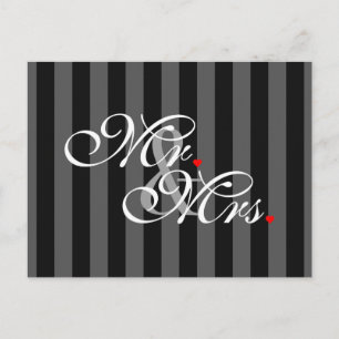 Mr. Husband und Mrs. Husband Ehefrau Seine neuen W Postkarte