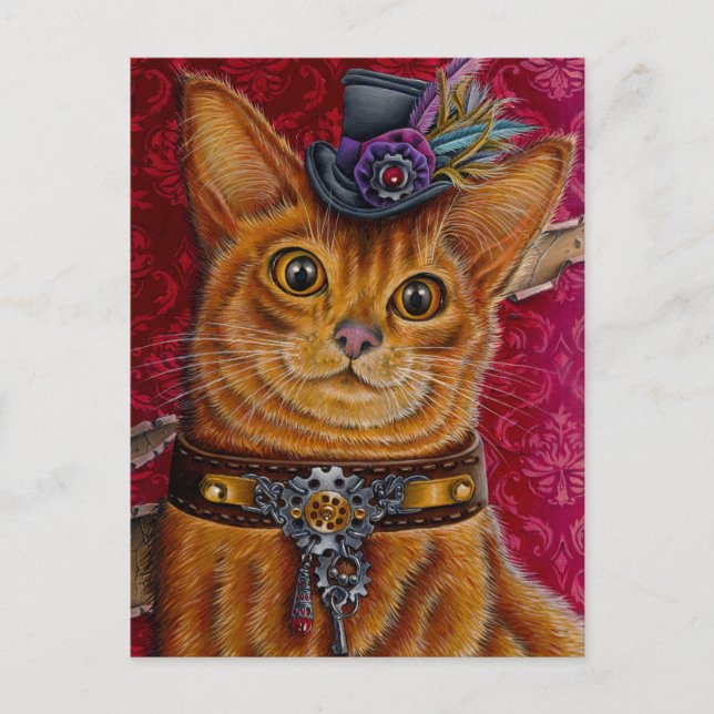 "Mr. Meowington" Postkarte (Vorderseite)