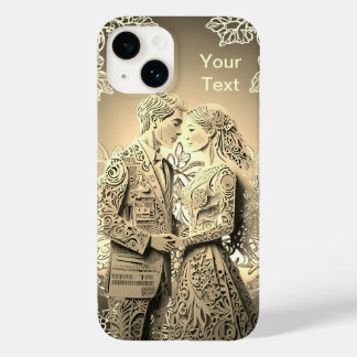 Mr & Miss Loving Couple Just Married Case-Mate iPhone 14 Hülle