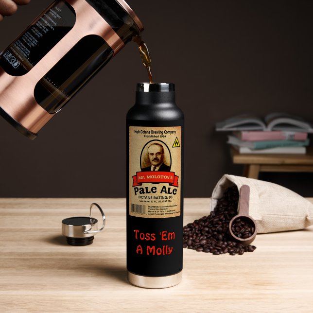 Mr. Molotovs Pale Ale Trinkflasche (Kaffee (gedreht))