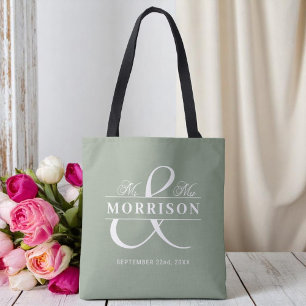 Mr. Monogram Sage Green Wedding