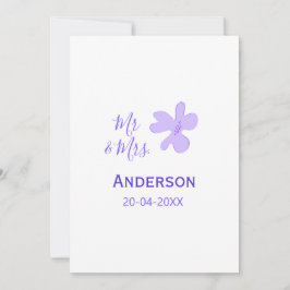 Mr & Mrs add family name date year wedding favor g Einladung