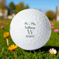 Mr & Mrs Bride und Groom Golfer Name Hochzeiten