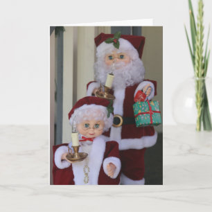 Mr. & Mrs. Claus card Feiertagskarte