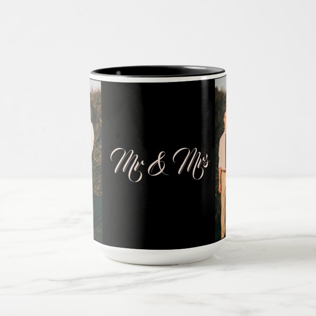 Mr & Mrs Couple Foto Tasse (Zentrum)