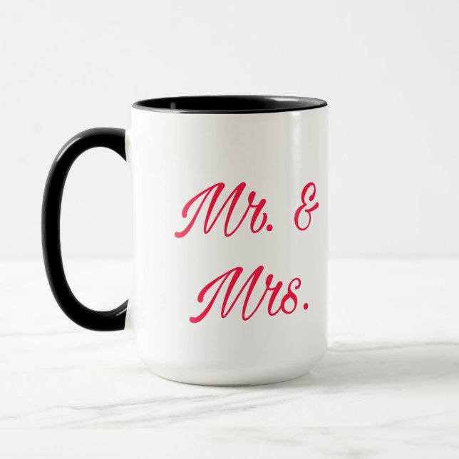 Mr & Mrs Couple Tasse - Romantisches Geschenk (Links)