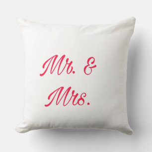 Mr. & Mrs Decorative Throw Kissen - Couple Room