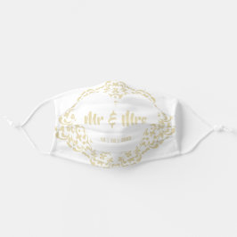 Mr & Mrs. Elegant Bride and Groom Wedding Masken