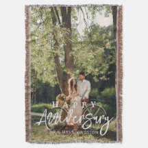 Mr & Mrs Happy Wedding Anniversary Custom