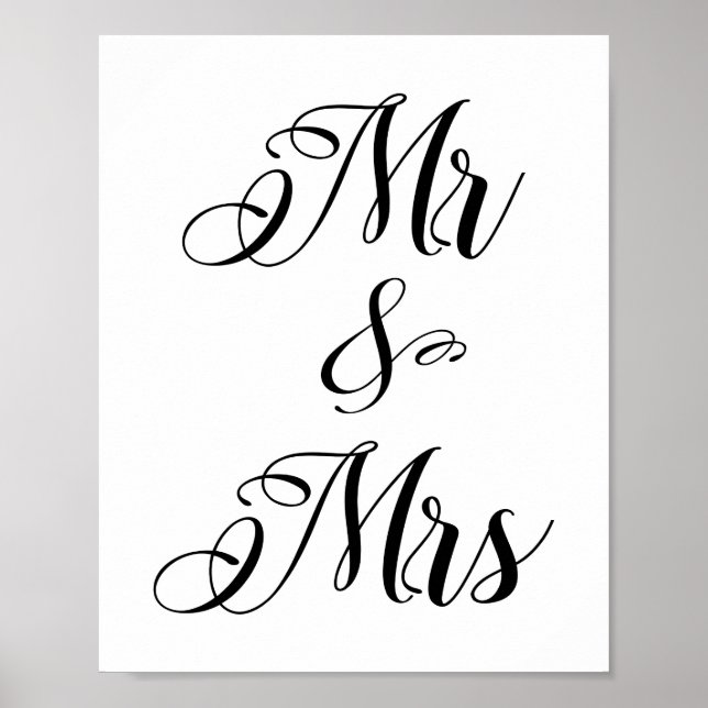 Mr & Mrs., Mister and Misses Poster (Vorne)