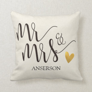 Mr.&Mrs. personalisiert Kissen