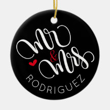 Mr. & Mrs. - Personalisierte Hochzeitsdekoration