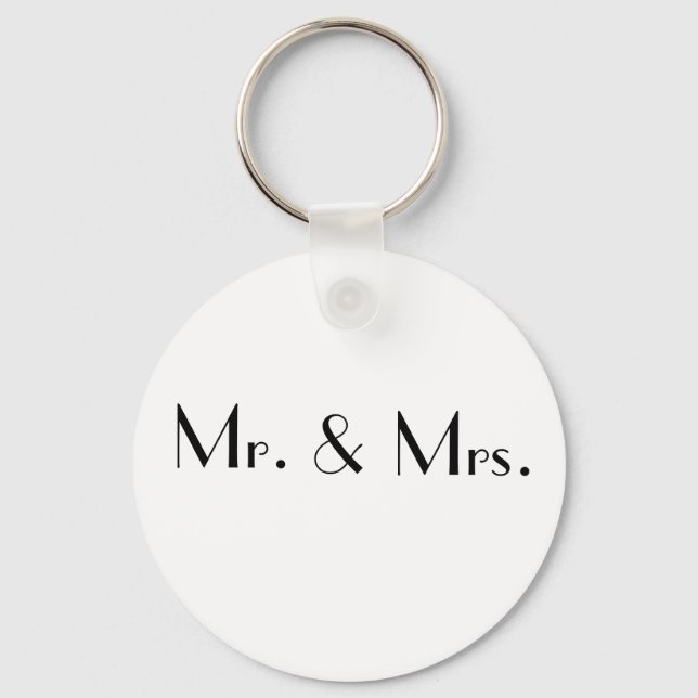 Mr. &, Mrs. Schlüsselanhänger (Vorderseite)