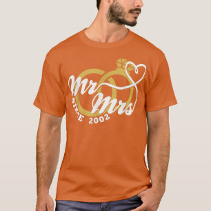Mr & Mrs. Seit 2002 20. Hochzeitstag Matc T-Shirt