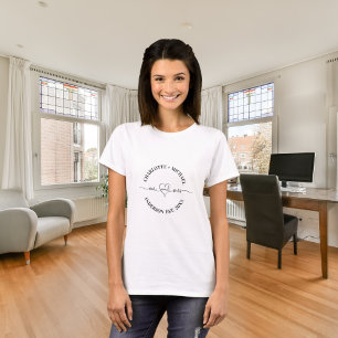 Mr mrs white black newlyweds names T-Shirt