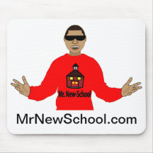 Mr New-School Mouse Pad