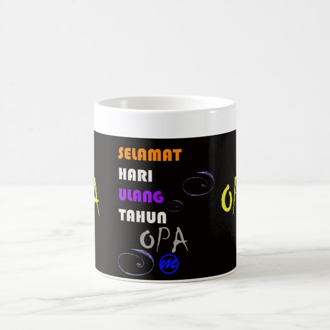 MR Opa Verjaardagsmok Kaffeetasse (Mittel)