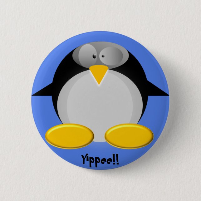 Mr.Penguin ........ Yippee!!!! Button (Vorderseite)