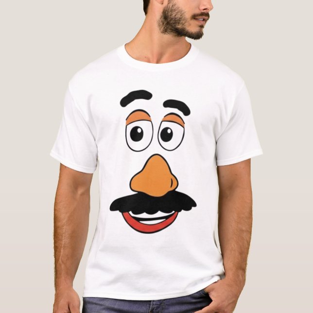 Mr Potato Funny Cartoon Face  T-Shirt (Vorderseite)