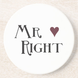 Mr. right getränkeuntersetzer