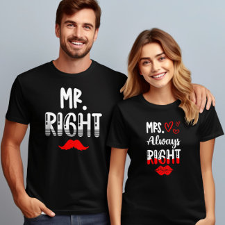 MR Right Valentinstag Couple Matching Funny Sweatshirt
