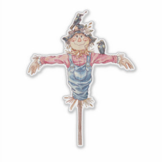 "Mr. Scarecrow" - Niedlicher Halloween-Charakter Aufkleber