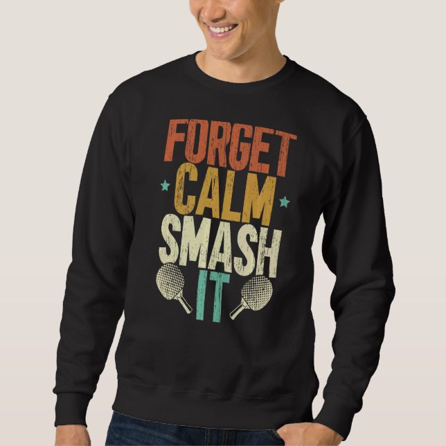 Mr Smash Ping Pong Master Paddle Sport Player Tabl Sweatshirt (Vorderseite)