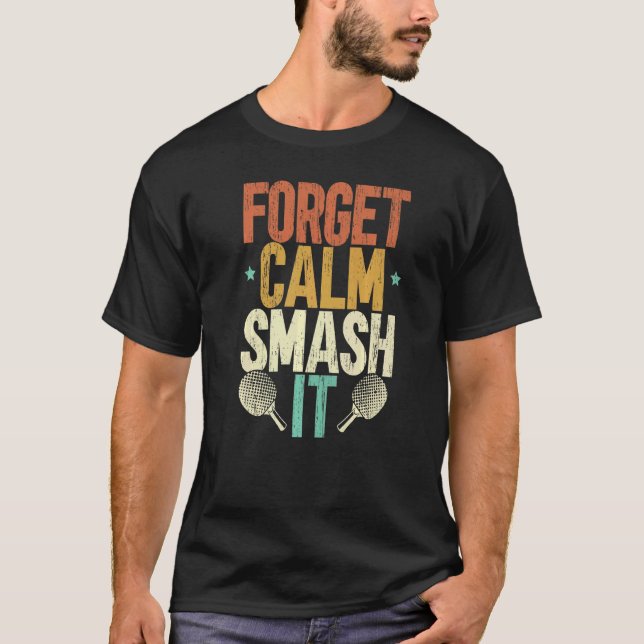 Mr Smash Ping Pong Master Paddle Sport Player Tabl T-Shirt (Vorderseite)