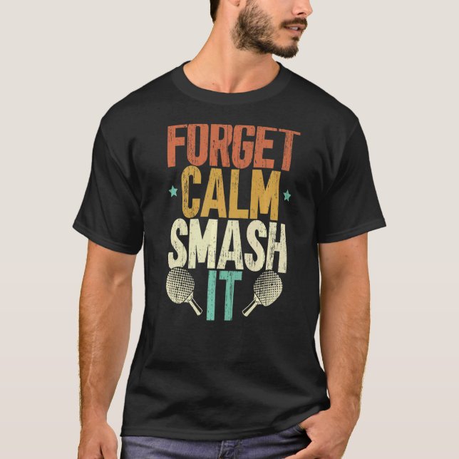 Mr Smash Ping Pong Master Paddle Sport Player Tabl T-Shirt (Vorderseite)