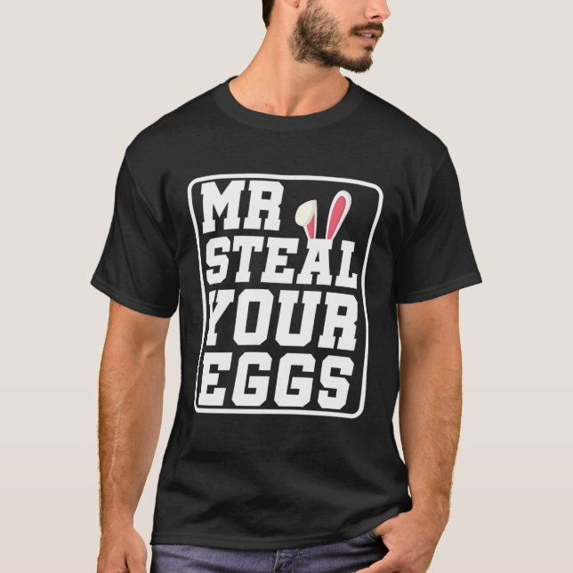 Mr Steal Your Eggs Kids Easter Day Easter Boys Tod T-Shirt (Vorderseite)