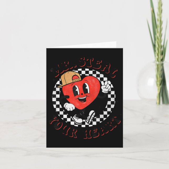 Mr Steal Your Heart For Boys Toddlers Valentine's  Karte (Vorderseite)
