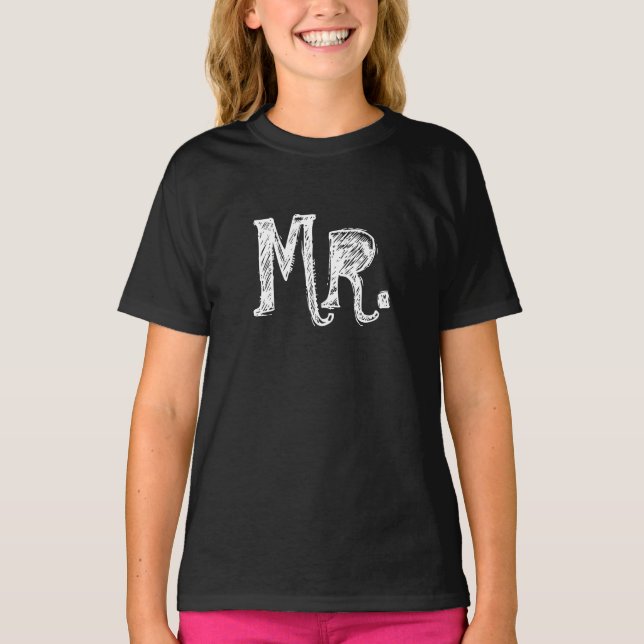 Mr t Shirts für den Bräutigam / Ehemann (Vorderseite)