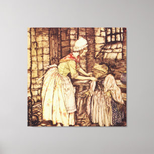 Mr Toad verkleidet sich von Arthur Rackham Leinwanddruck