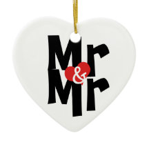 Mr. und Mr. Personalisiert Bold Schriftart Gay Wed