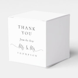 Mr. und Mr. Stylish Script Swashes Wedding Vielen  Geschenkschachtel