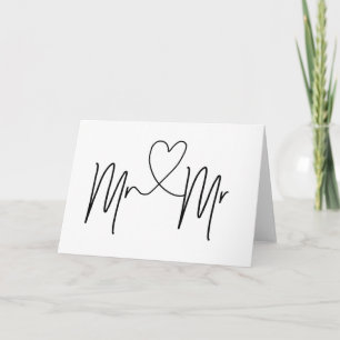 Mr. und Mr. Wedding Day Card Gay Wedding Karte