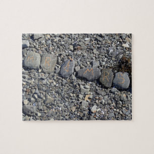 Mr. und Mrs. Beach Rocks im Bar Harbour Puzzle