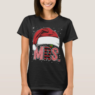Mr. und Mrs. Claus Couples Matching Christmas Paja T-Shirt