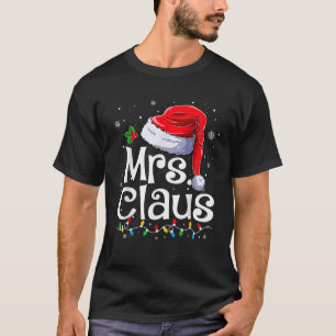 Mr. und Mrs. Claus Couples Matching Christmas Paja T-Shirt