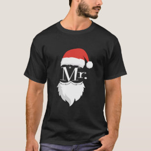 Mr. und Mrs. Claus Couples Matching Christmas Paja T-Shirt