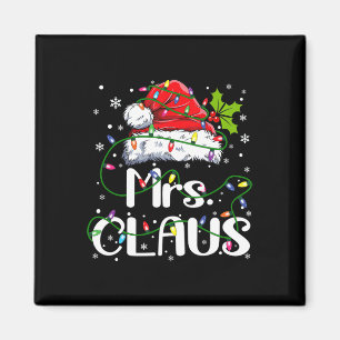 Mr. und Mrs. Claus Paples Matching Christmas Pajam Magnet
