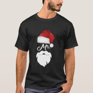 Mr. und Mrs. Claus Weihnachtspaare Matching Santa T-Shirt