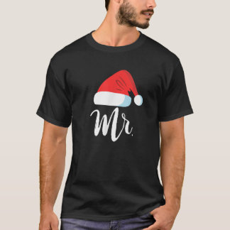 Mr. und Mrs. Clause Paare Matching Weihnachten T-Shirt